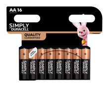 Duracell Simply AA-batteri 16-pk.